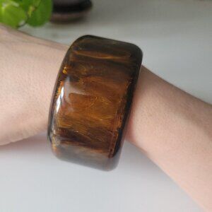 Chunky Vintage Bakelite Bangle Bracelet